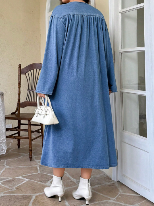 Rochie midi SHEIN, albastru