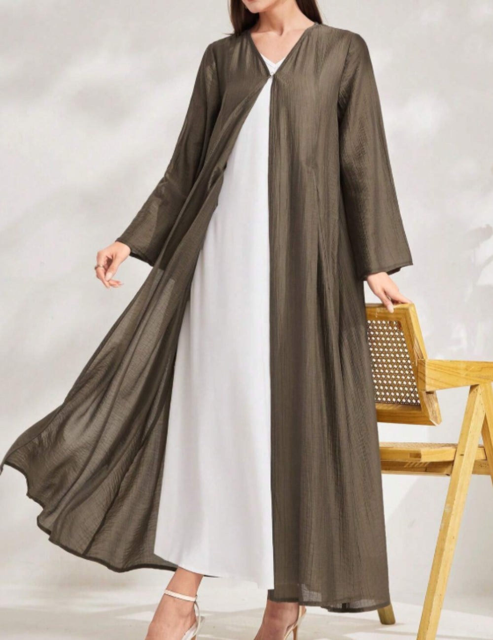 Kimono Shein, barna
