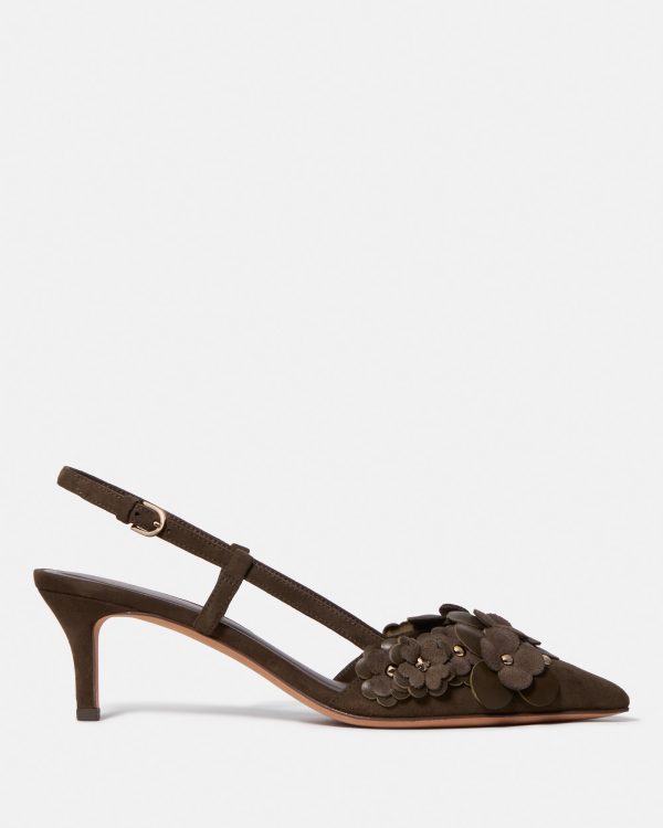 Bőr cipők KATE SPADE, barna