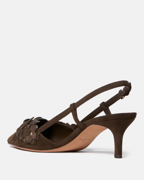 Bőr cipők KATE SPADE, barna