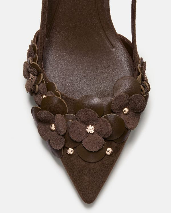 Bőr cipők KATE SPADE, barna