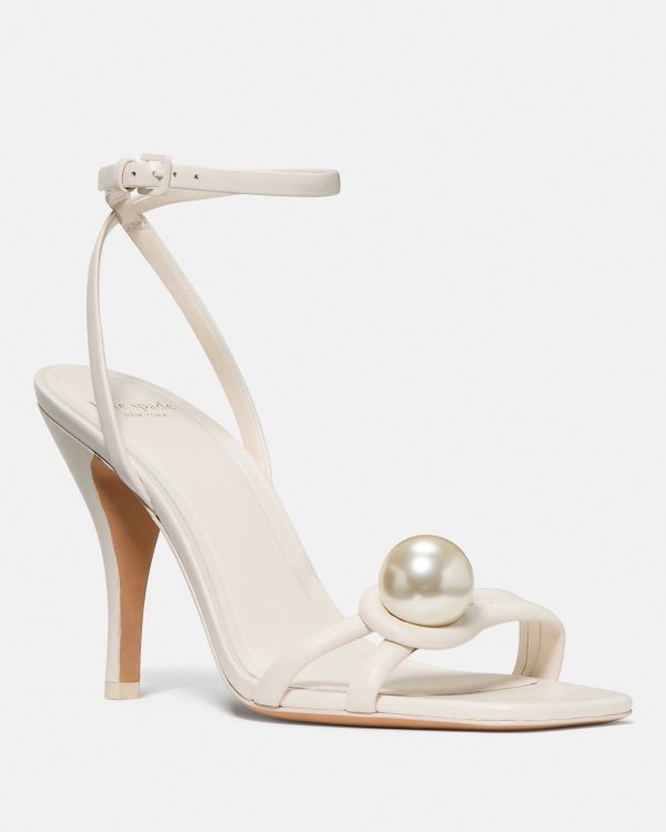 Magassarkú szandál KATE SPADE, fehér