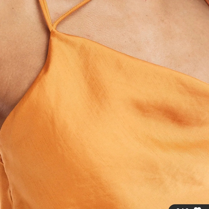 Rochie maxi ASOS, portocaliu
