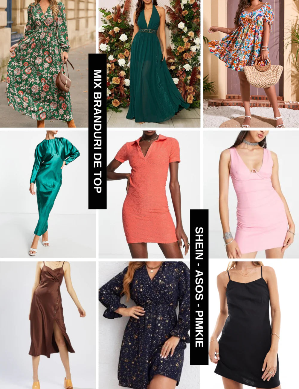 Lot 50 rochii vară Mix Branduri, mix culori