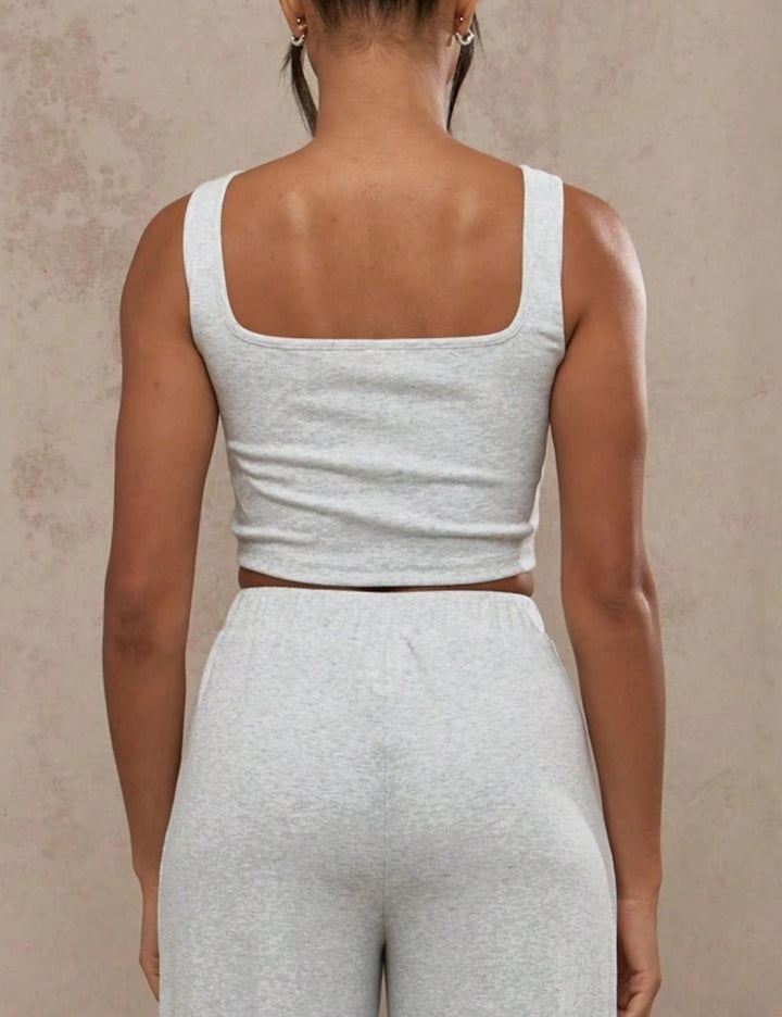 Shein Missguided szürke pizsama felső