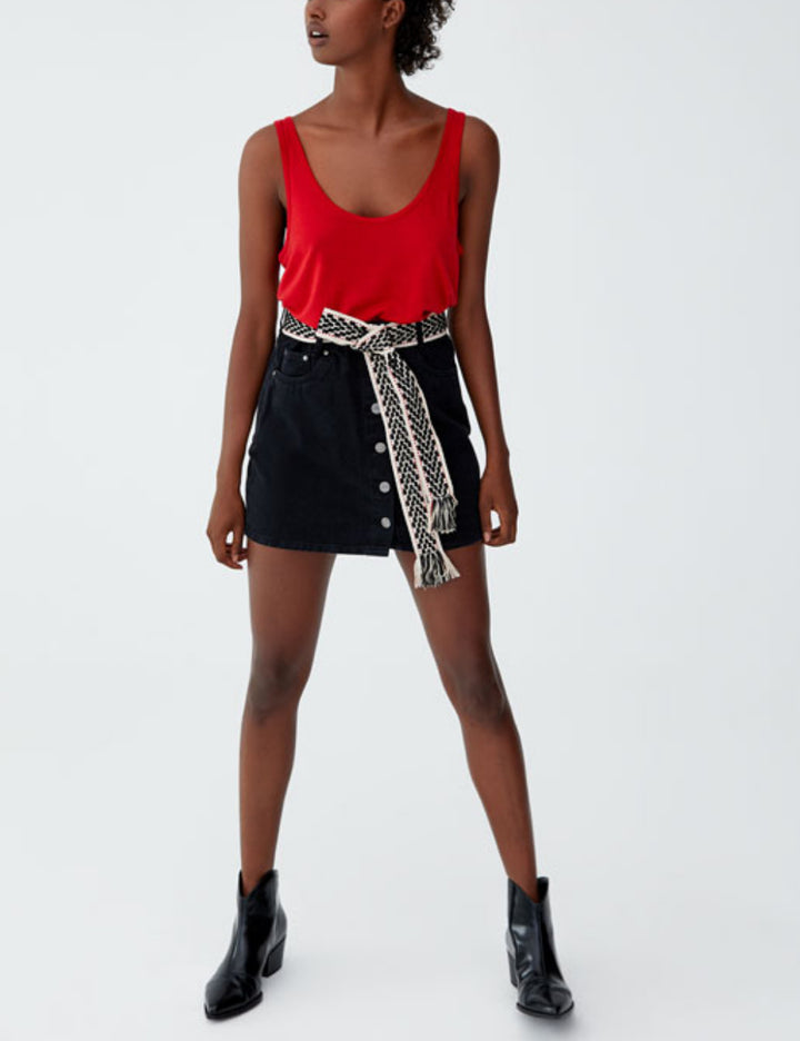 Piros Pull&Bear trikó