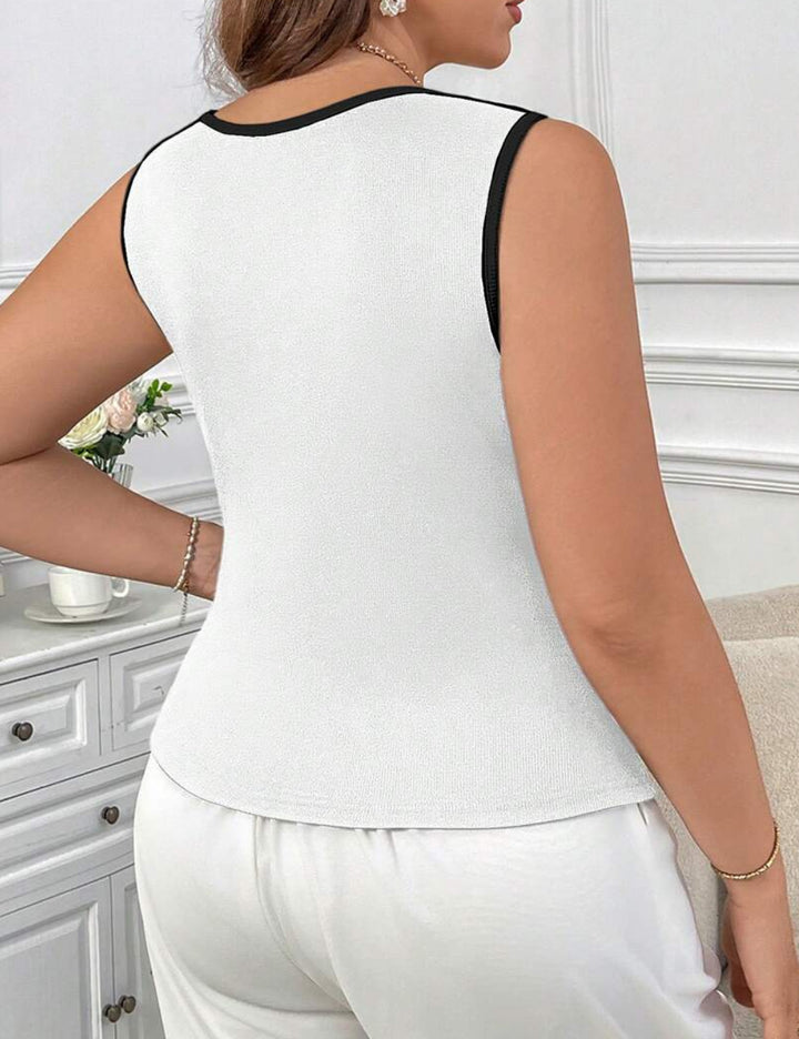 Shein Curve+ trikó, fehér