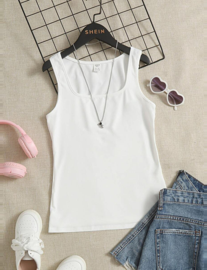 Shein top, white