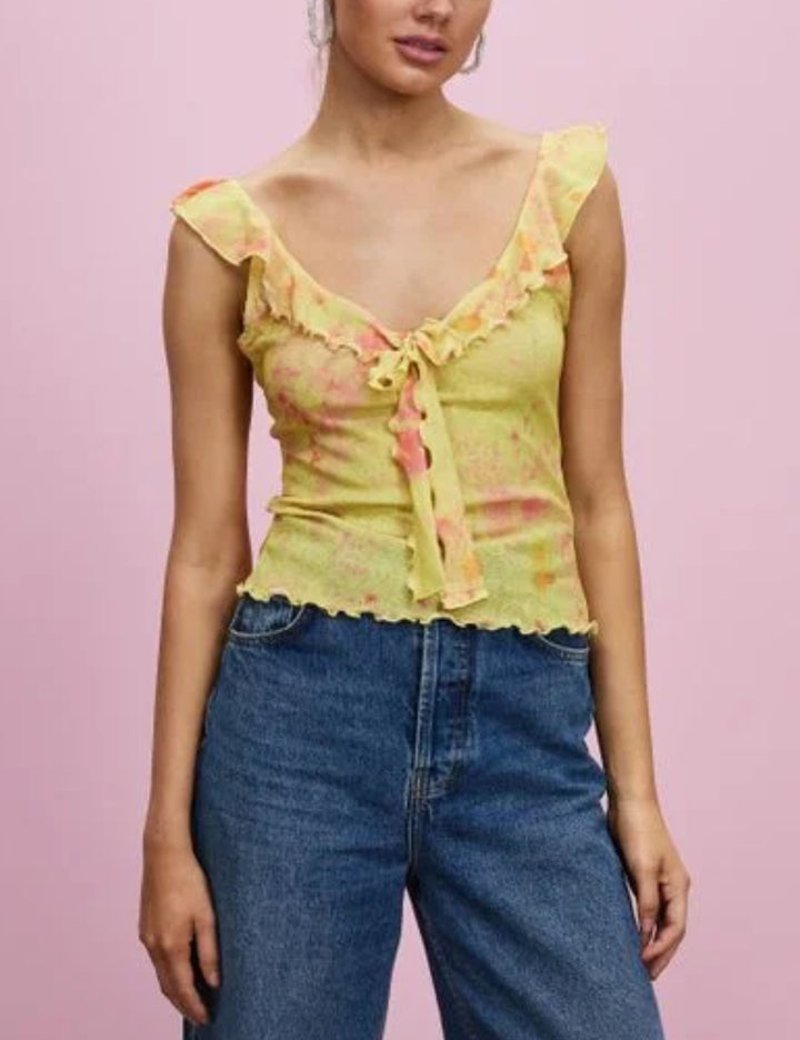 Topshop trikó, sárga