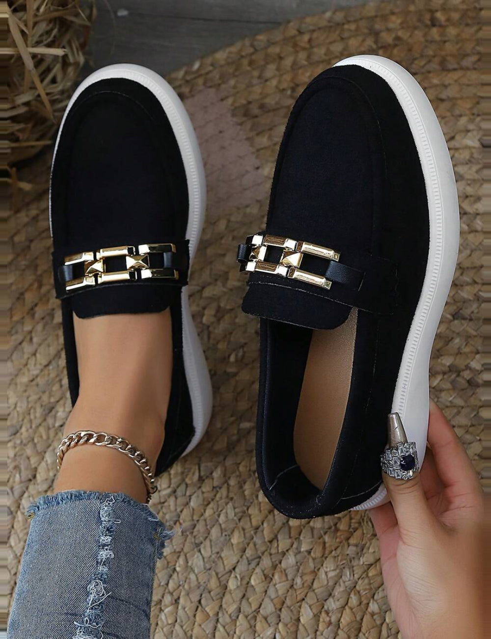 Mocasini Shein, negru