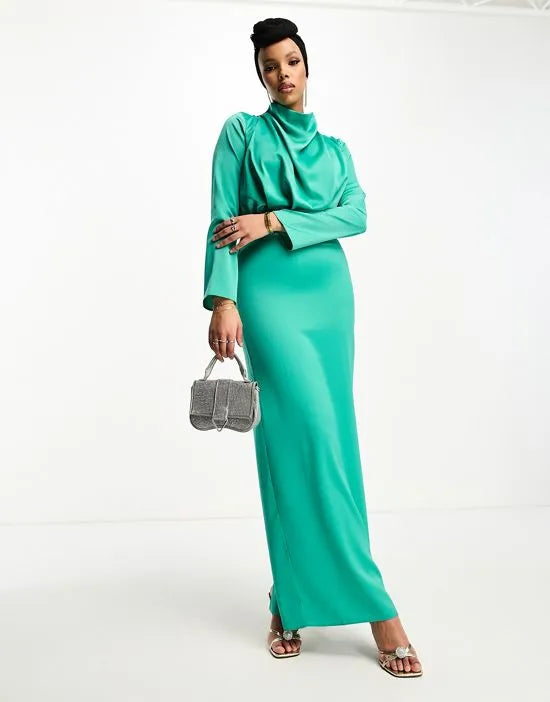 Rochie maxi ASOS, verde