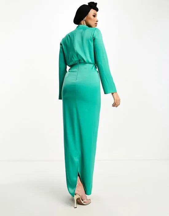 Rochie maxi ASOS, verde