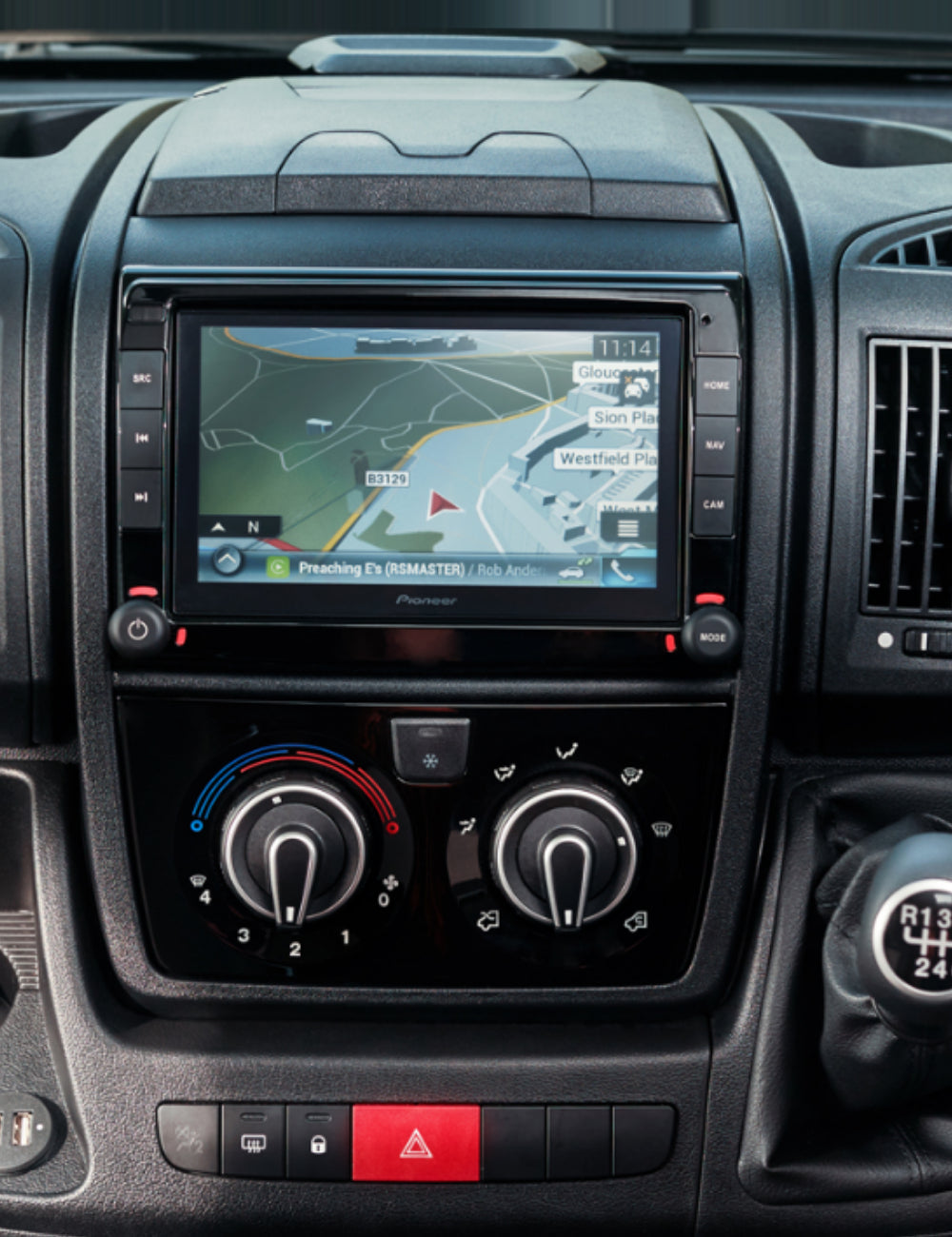 Pioneer 2 DIN Android autós navigáció, fekete