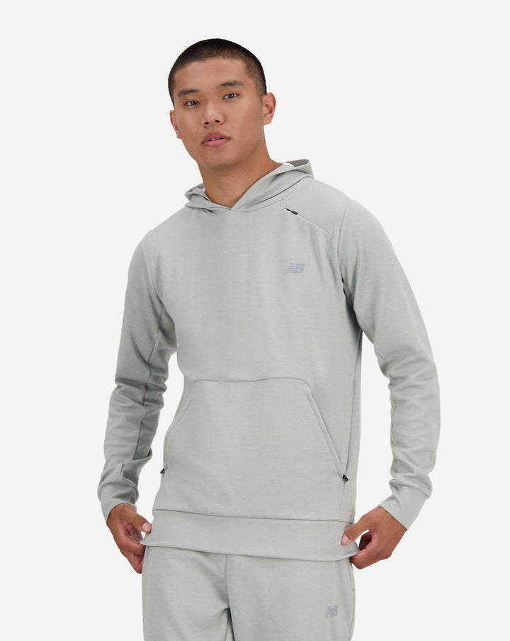 Kapucnis pulóver NEW BALANCE, szürke