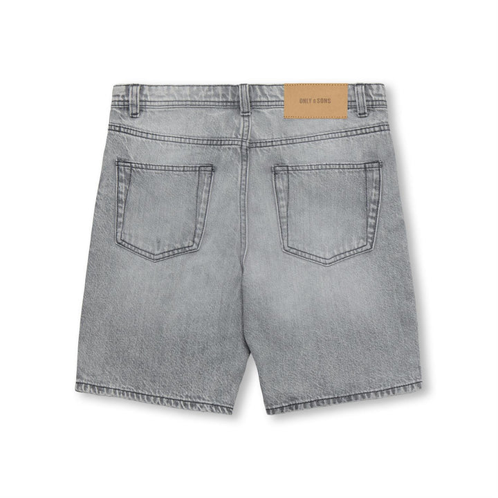 ONLY&SONS szürke farmer rövidnadrág