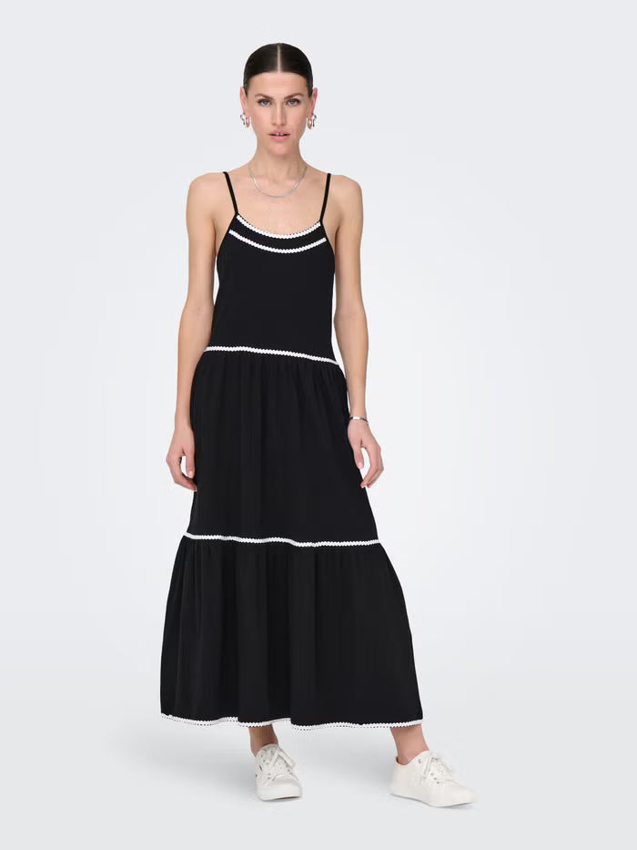 ONLY midi ruha, fekete