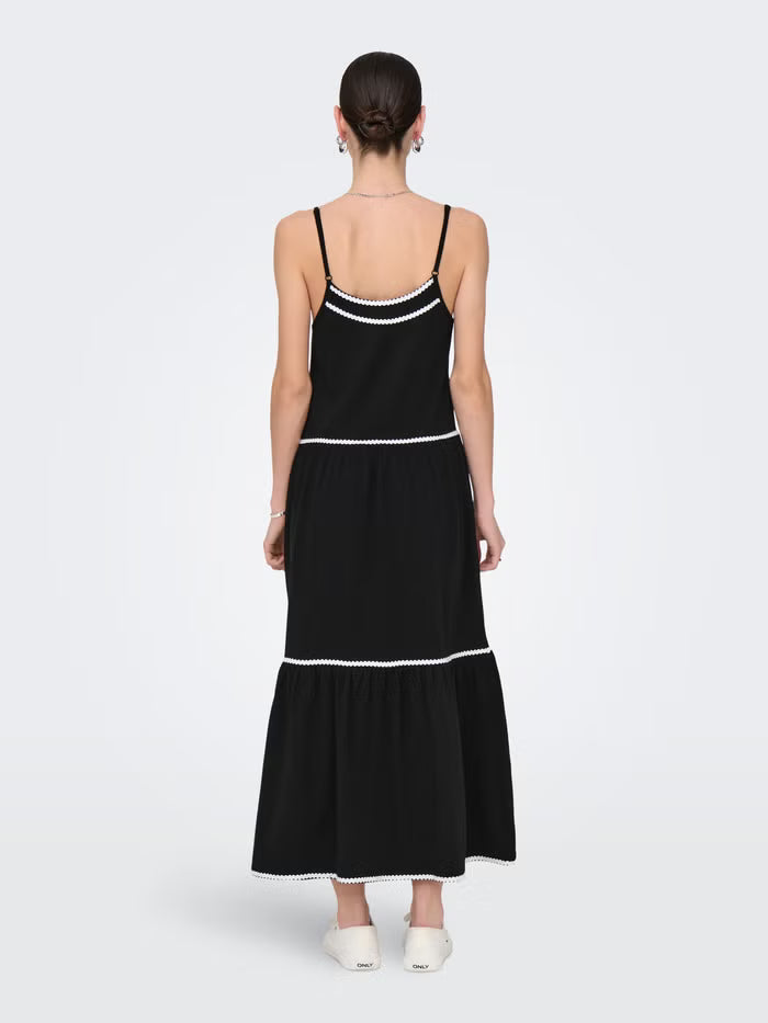 ONLY midi ruha, fekete