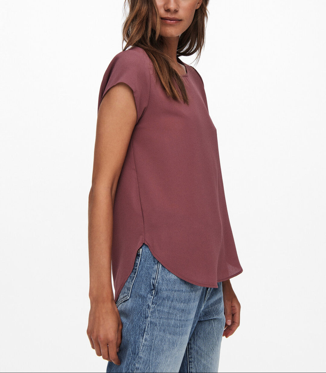 Short-sleeve shirt ONLY, burgundy