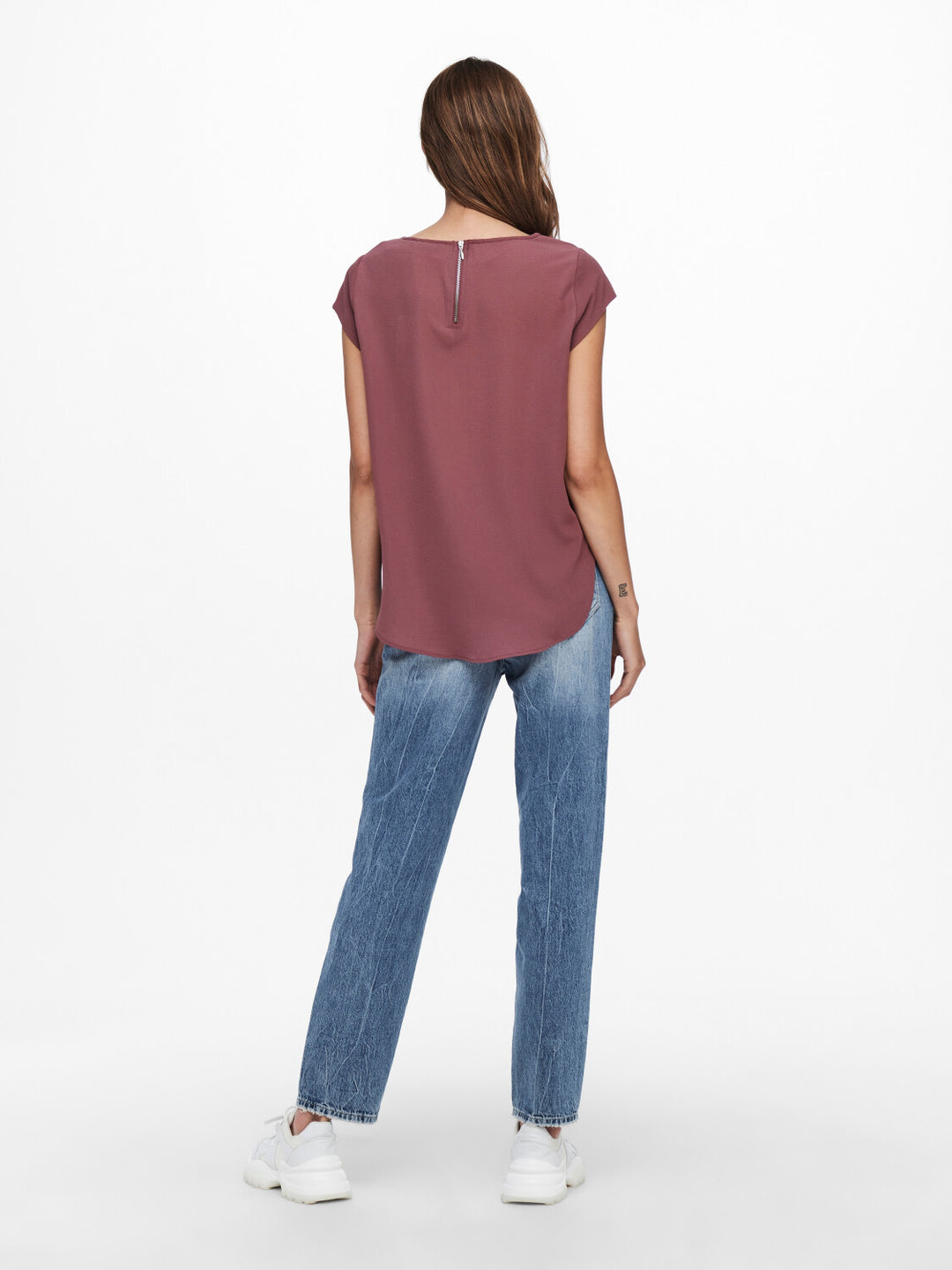 Short-sleeve shirt ONLY, burgundy