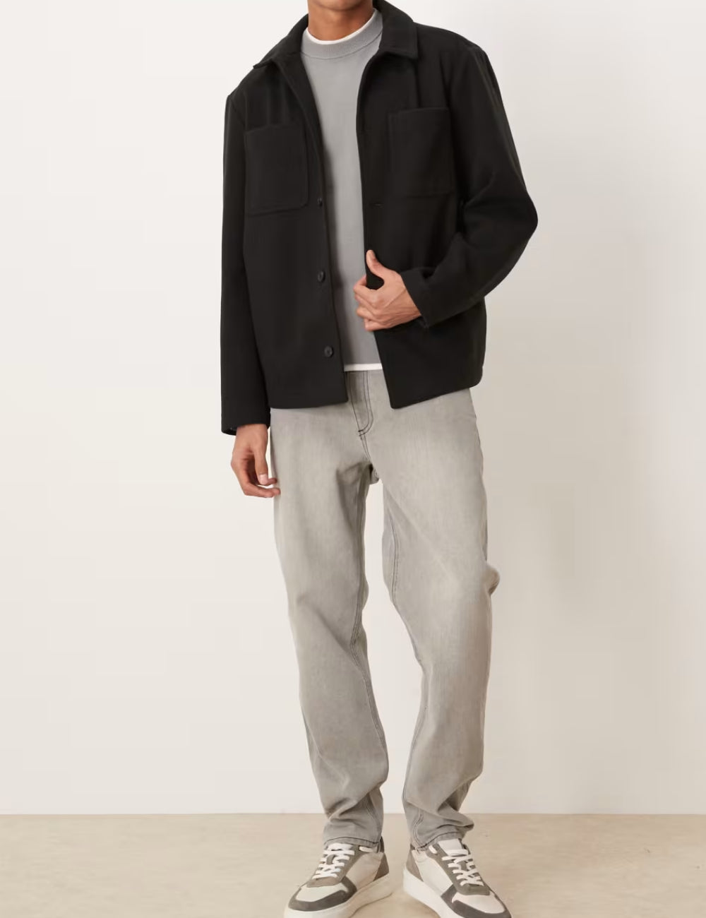 ASOS rövid kabát, fekete