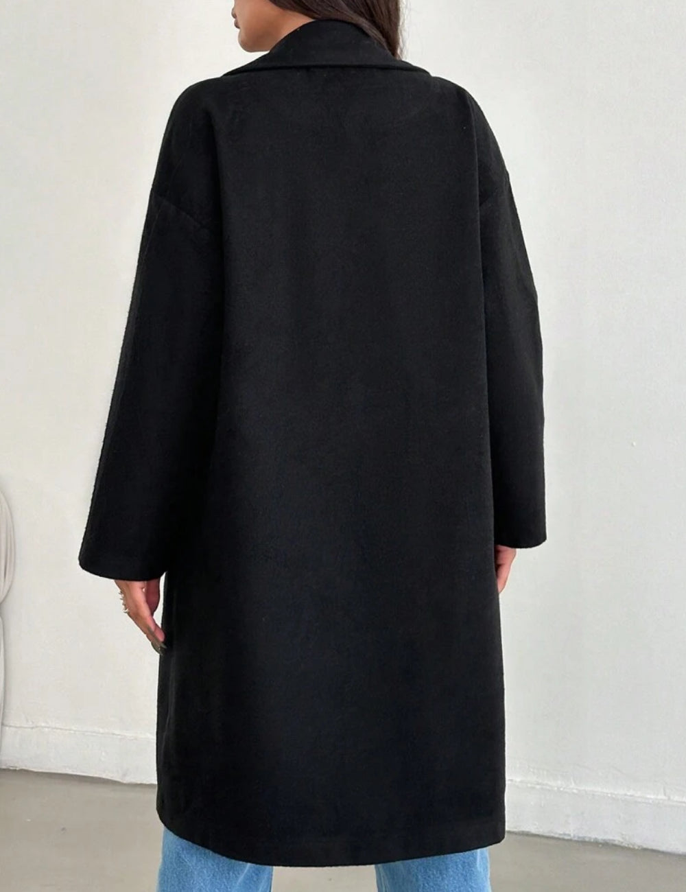 Palton Shein, negru
