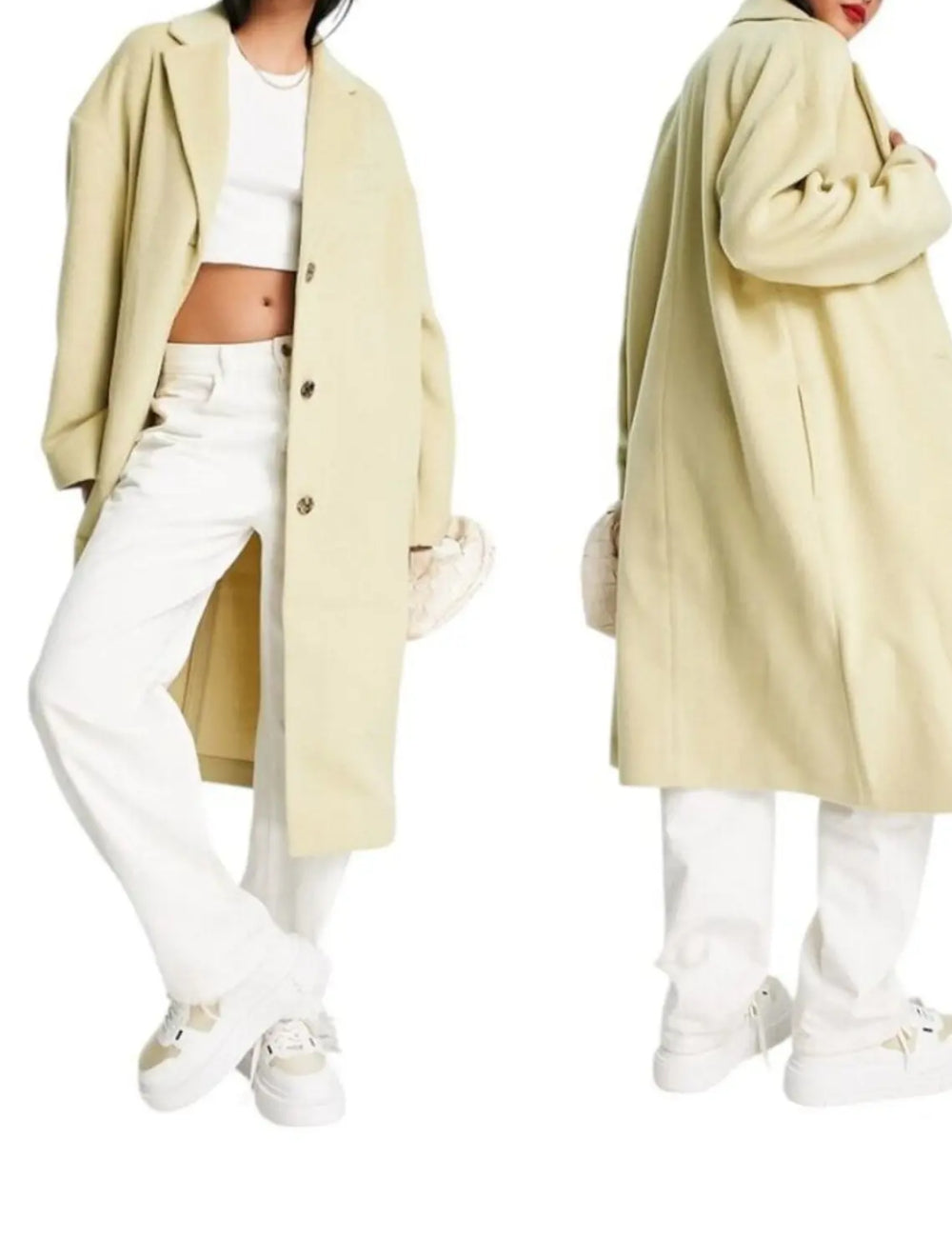 Palton Topshop, verde