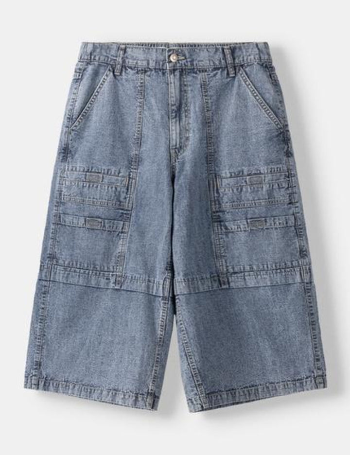 Bershka 3/4 nadrág, kék