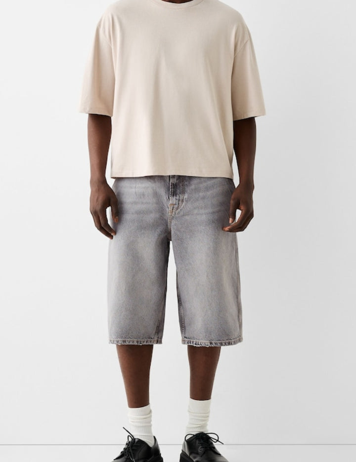 Bershka 3/4-es szürke nadrág