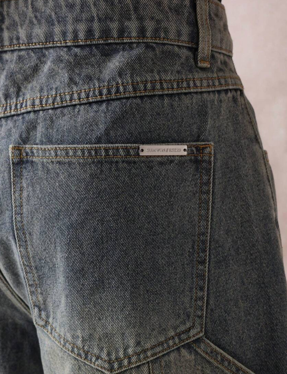 Pantaloni 3/4 Shein, albastru