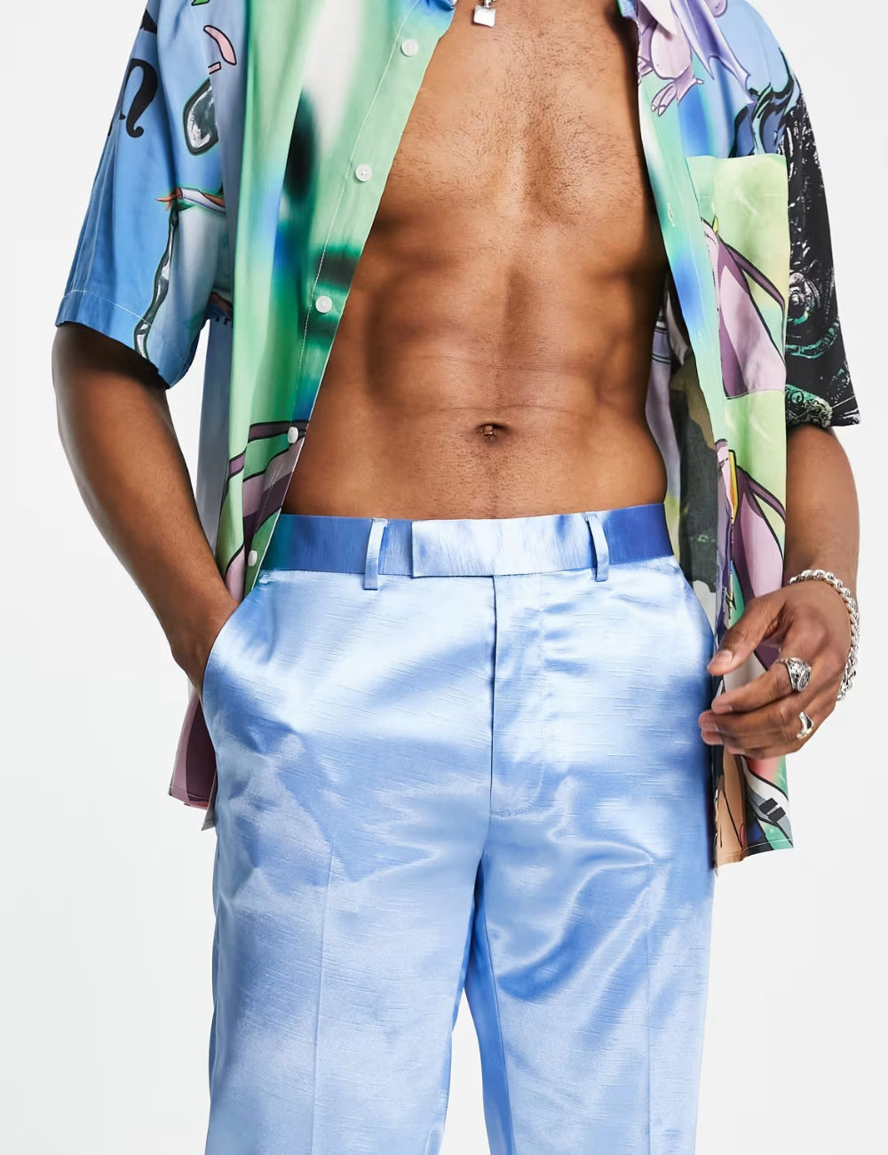 Pantaloni ASOS, albastru