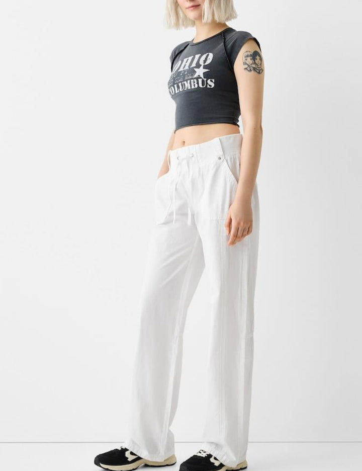 Bershka nadrág, fehér