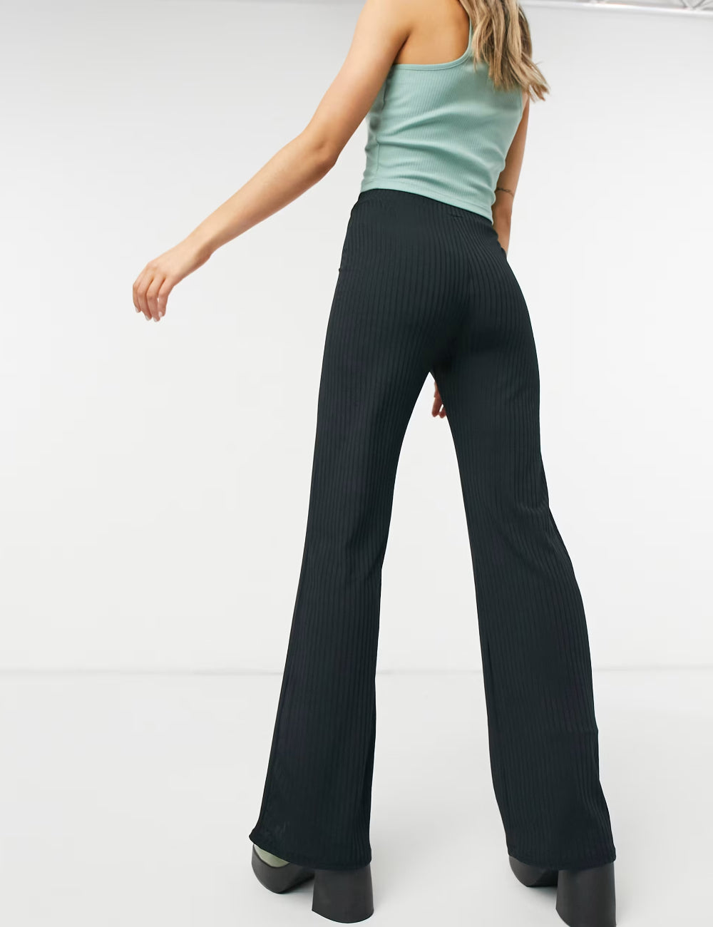 Pantaloni Collusion, negru