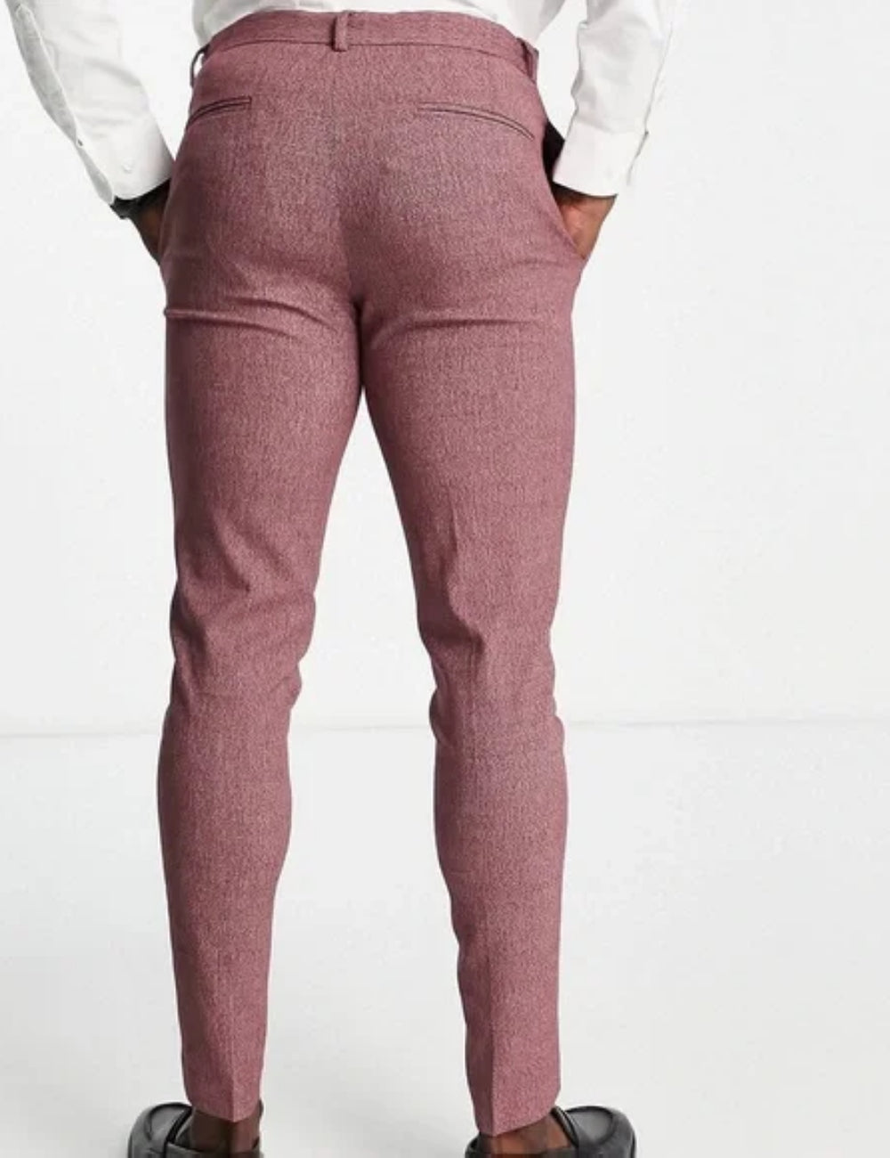ASOS bordó kosztümnadrág