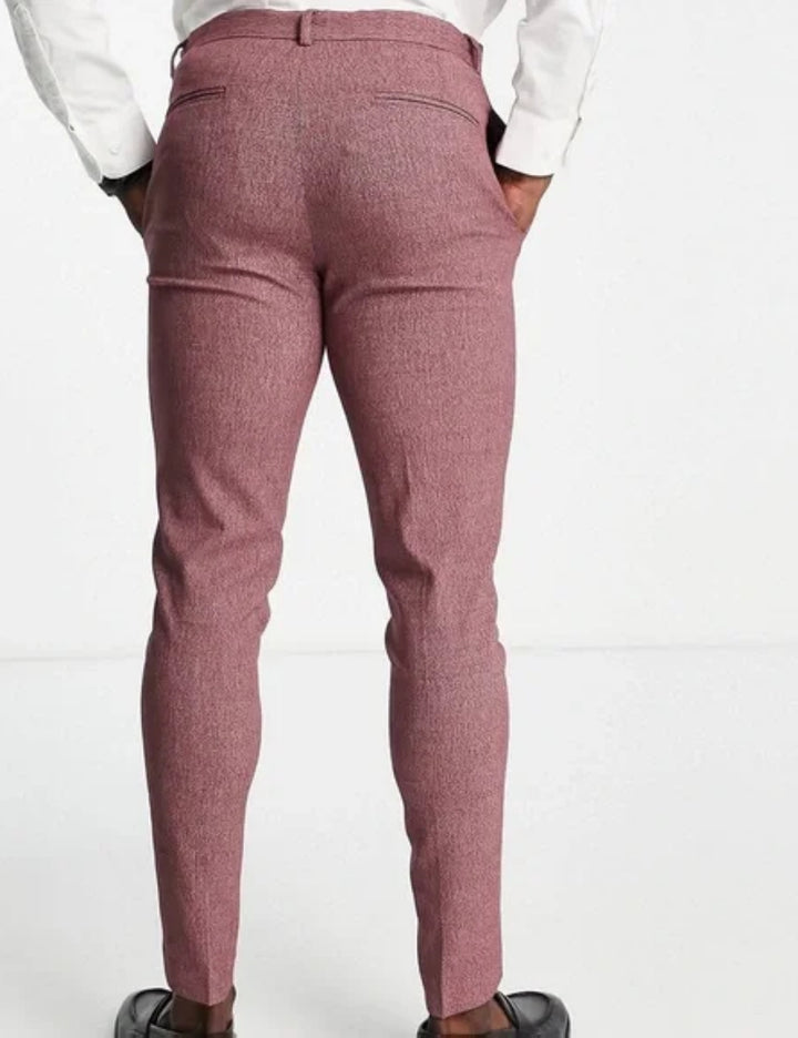 ASOS bordó kosztümnadrág