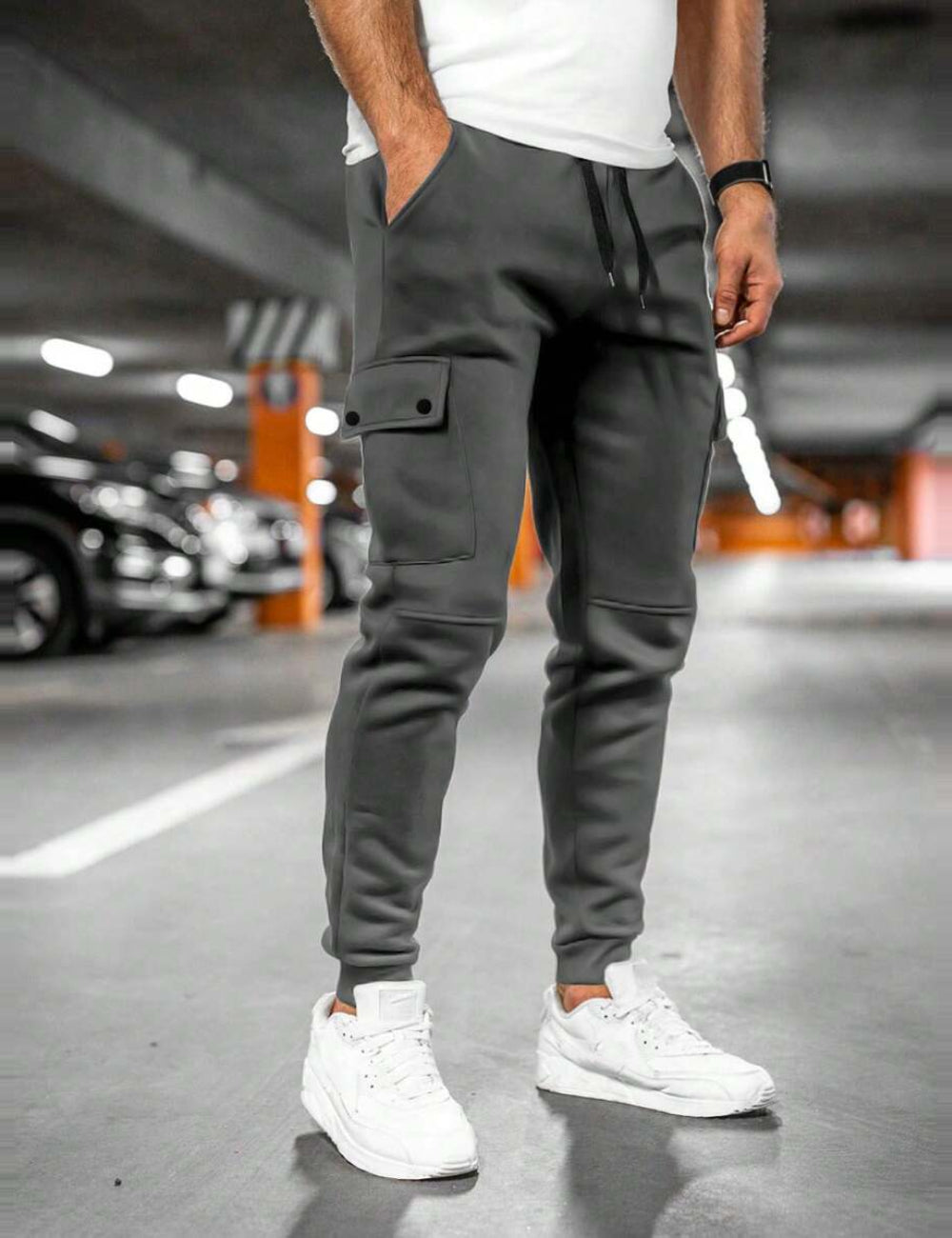 Shein MANFINITY melegítőnadrág, szürke
