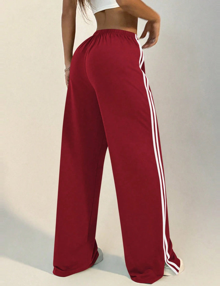 Pantaloni de trening Shein, roșu