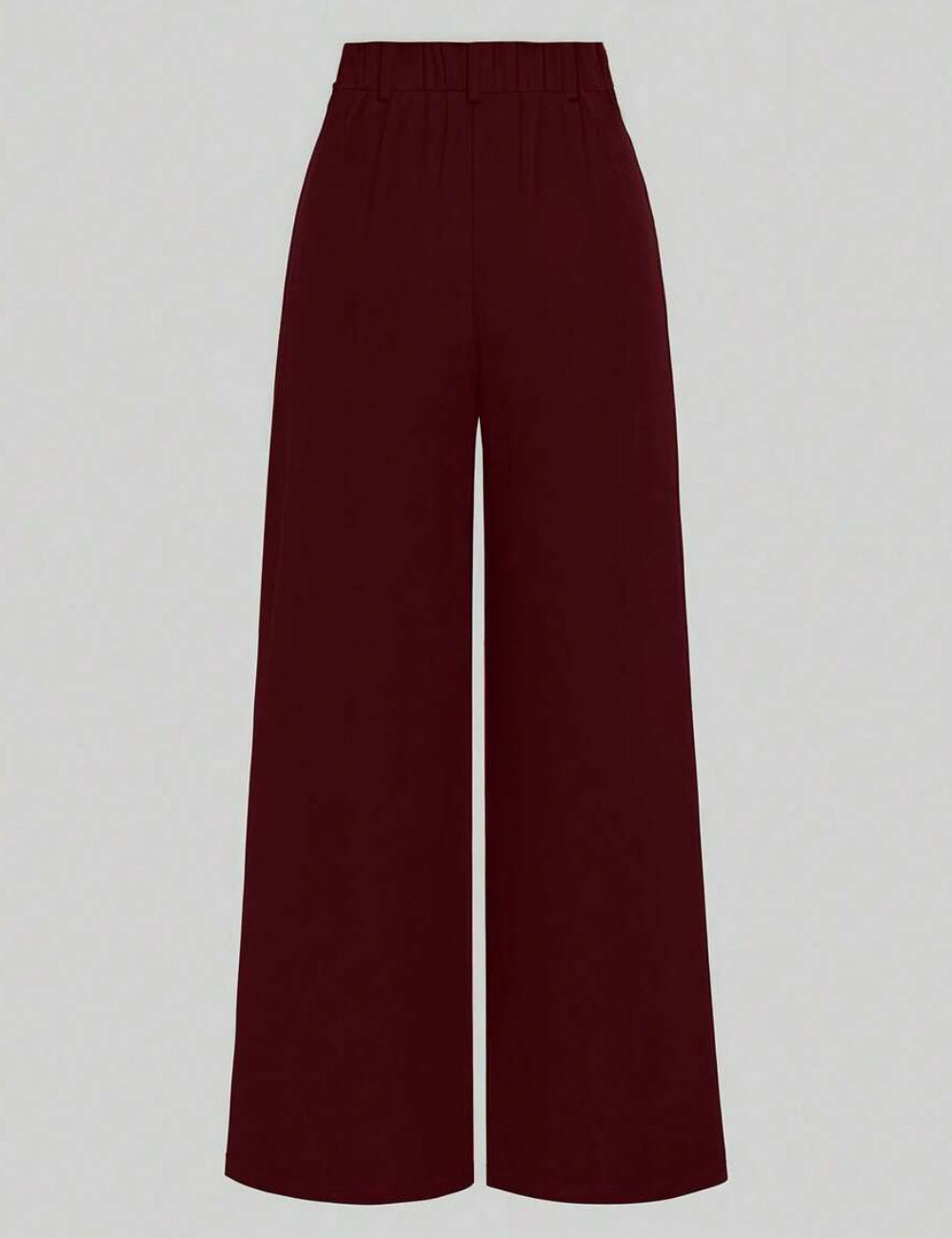 Pantaloni evazați Shein Curve+, vișiniu