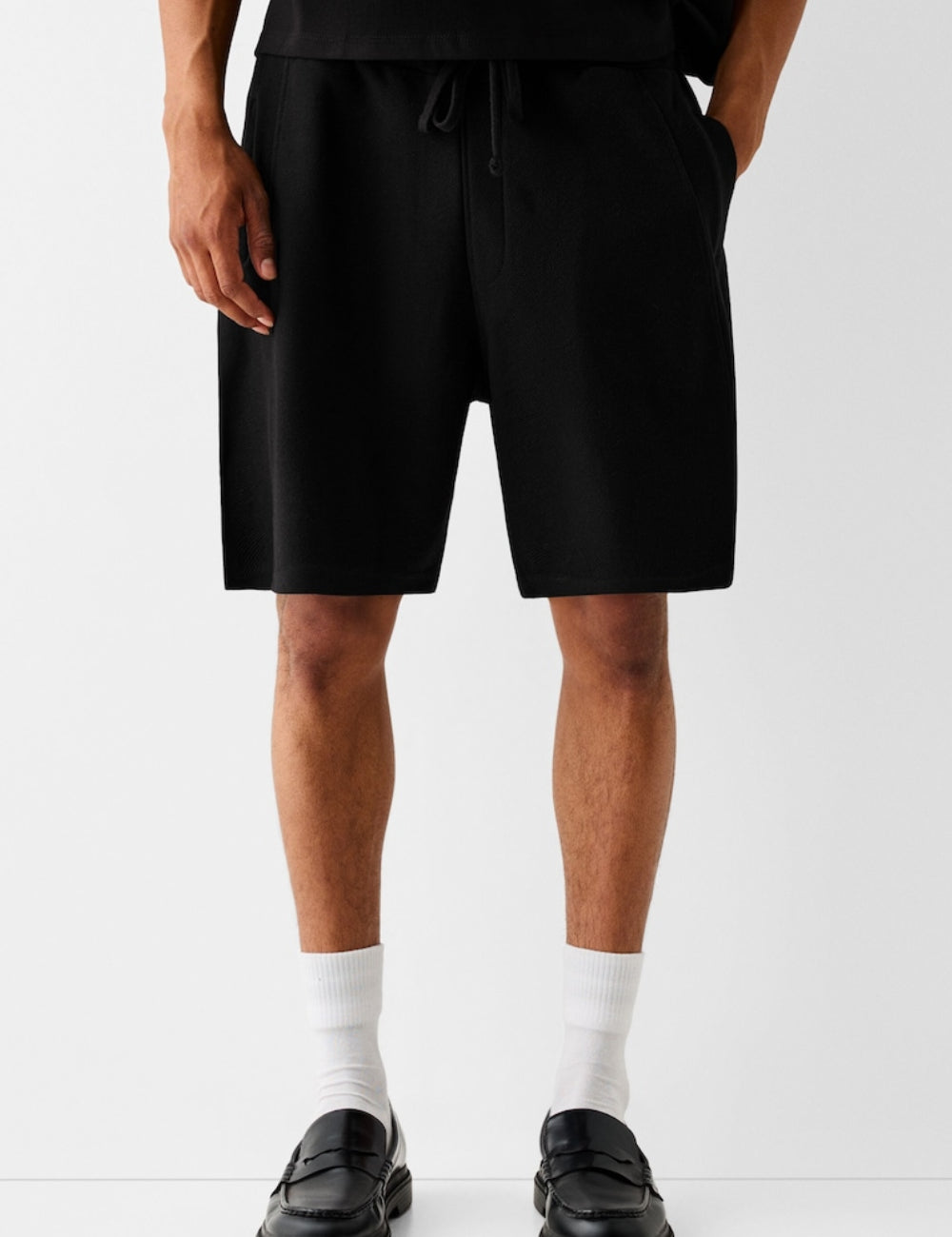 Bershka rövidnadrág, fekete