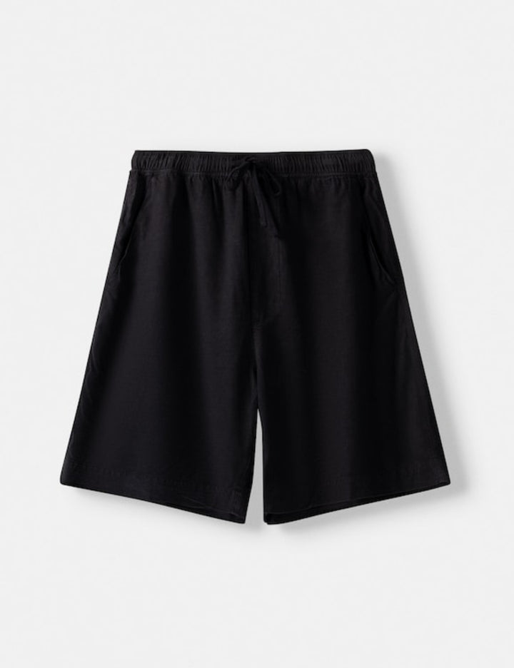 BERSHKA rövidnadrág, fekete