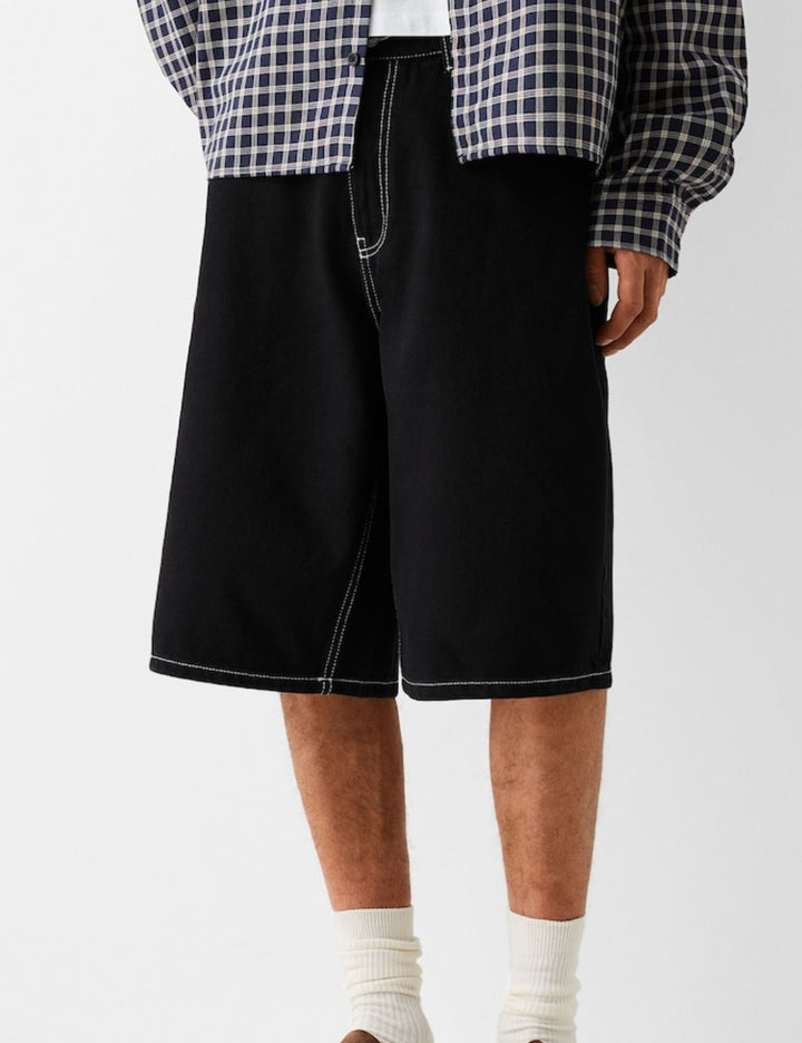 Bershka rövidnadrág, fekete