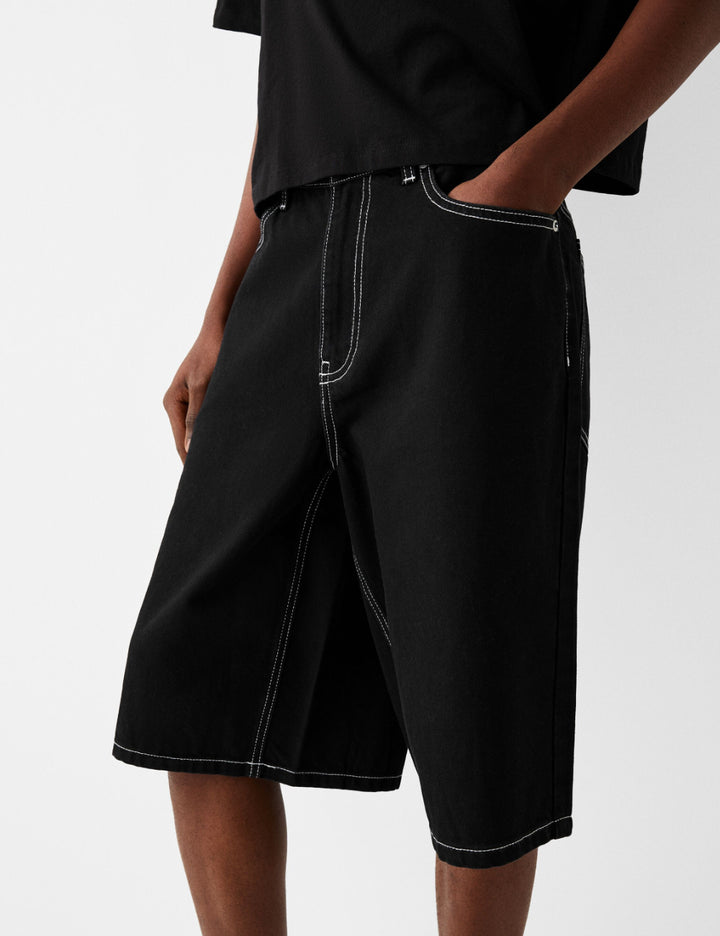 Bershka rövidnadrág, fekete