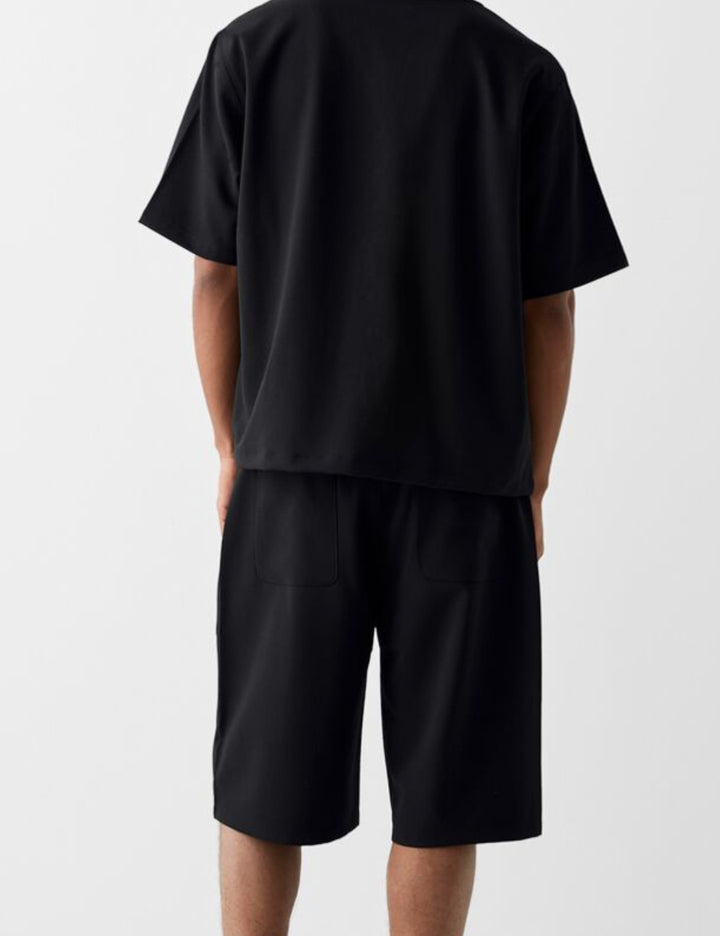 Bershka rövidnadrág, fekete
