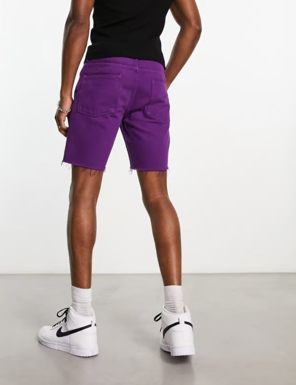 Pantaloni scurți de blugi ASOS, maro