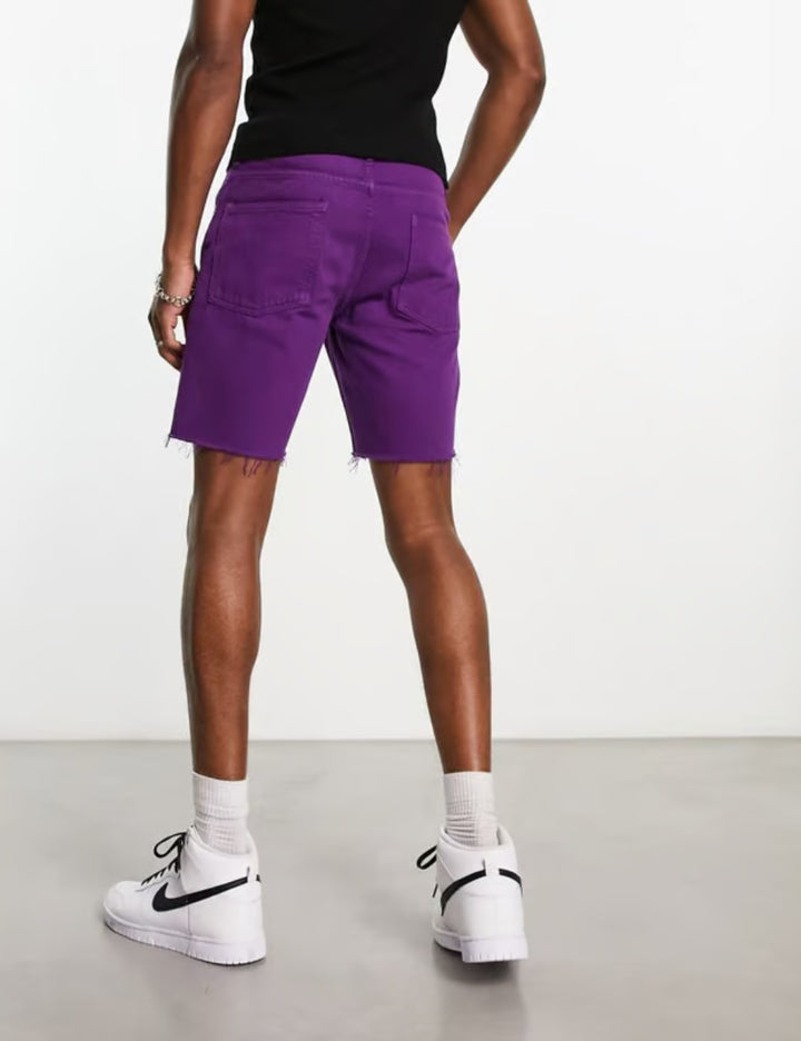 Pantaloni scurți de blugi ASOS, maro