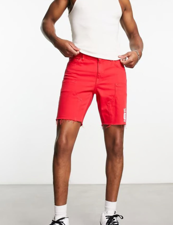 ASOS piros farmershort