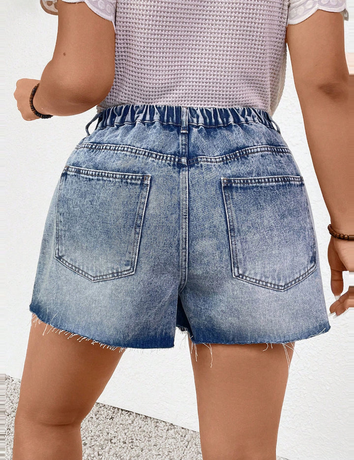 SHEIN, kék farmershort
