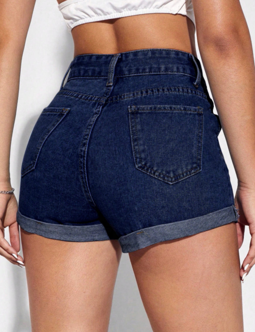 Shein Denim Shorts, Blue