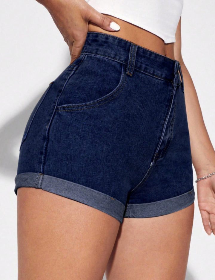 Shein Denim Shorts, Blue