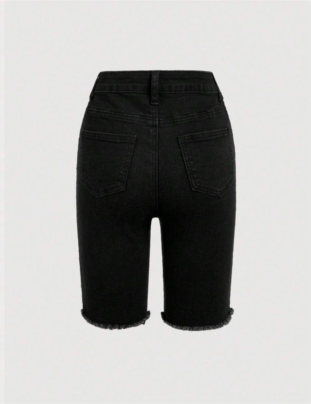 Pantaloni scurți de blugi Shein, negru