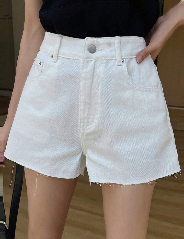 Pantaloni scurți Shein, alb